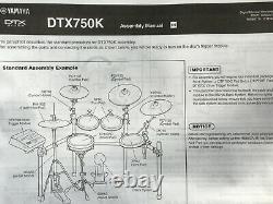 Yamaha Electronic Drum Kit Dtx 750 With Dtx 90 Watt Monitor Practice Use Only